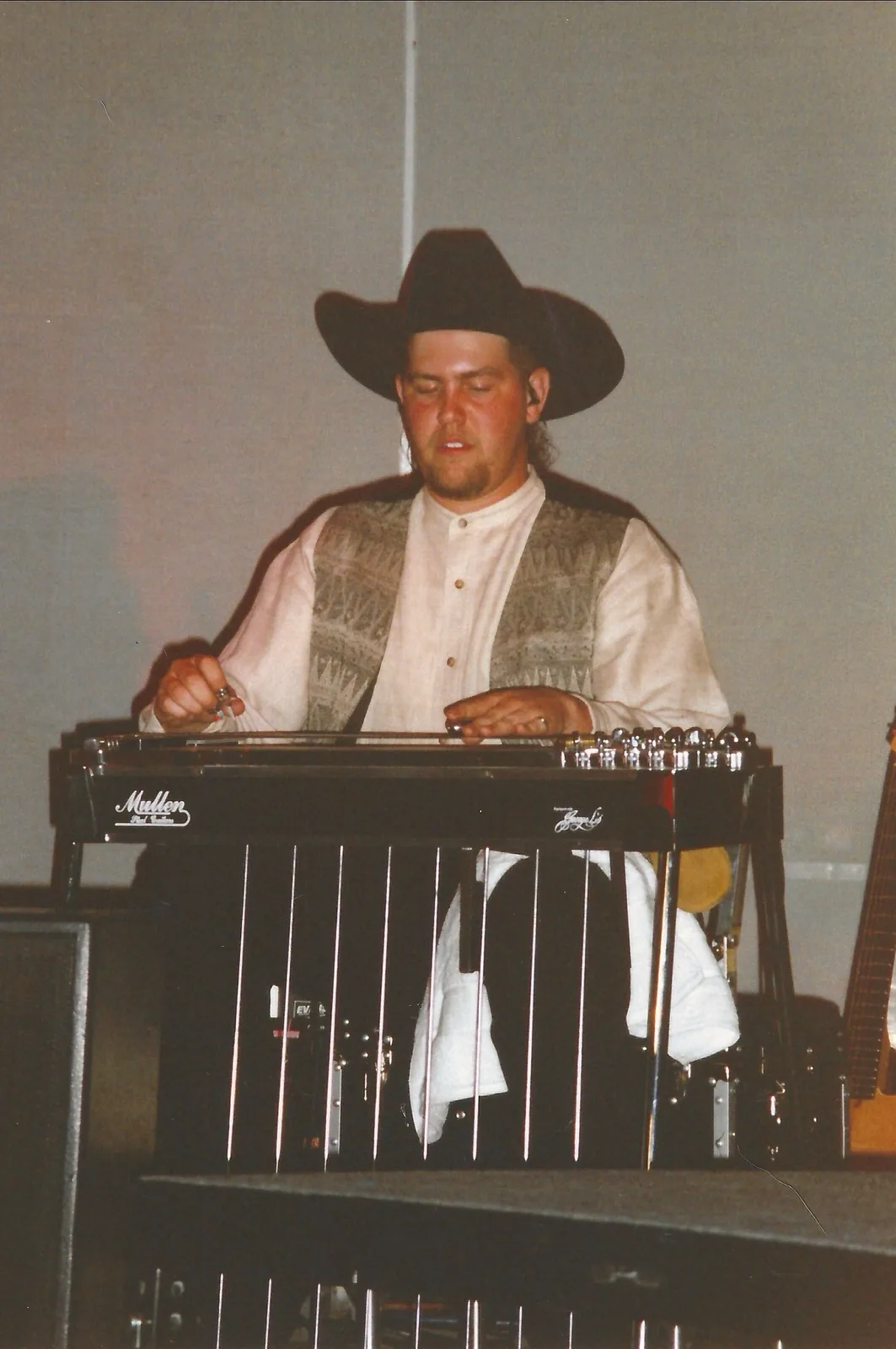 Jeremy Moyers playing pedal steel during the Lonestar years