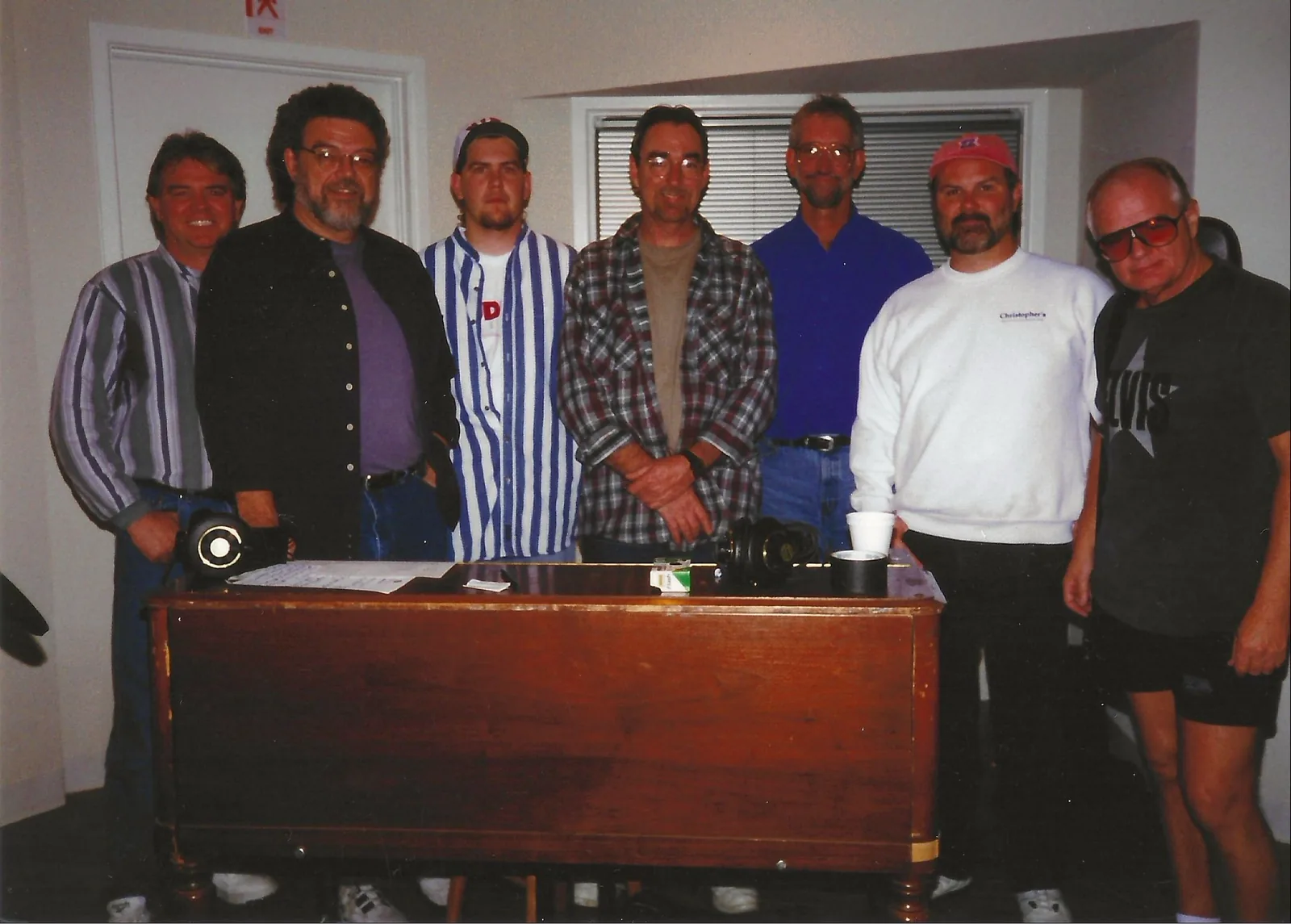 Jeremy Moyers in the studio with Don Wise and other musicians